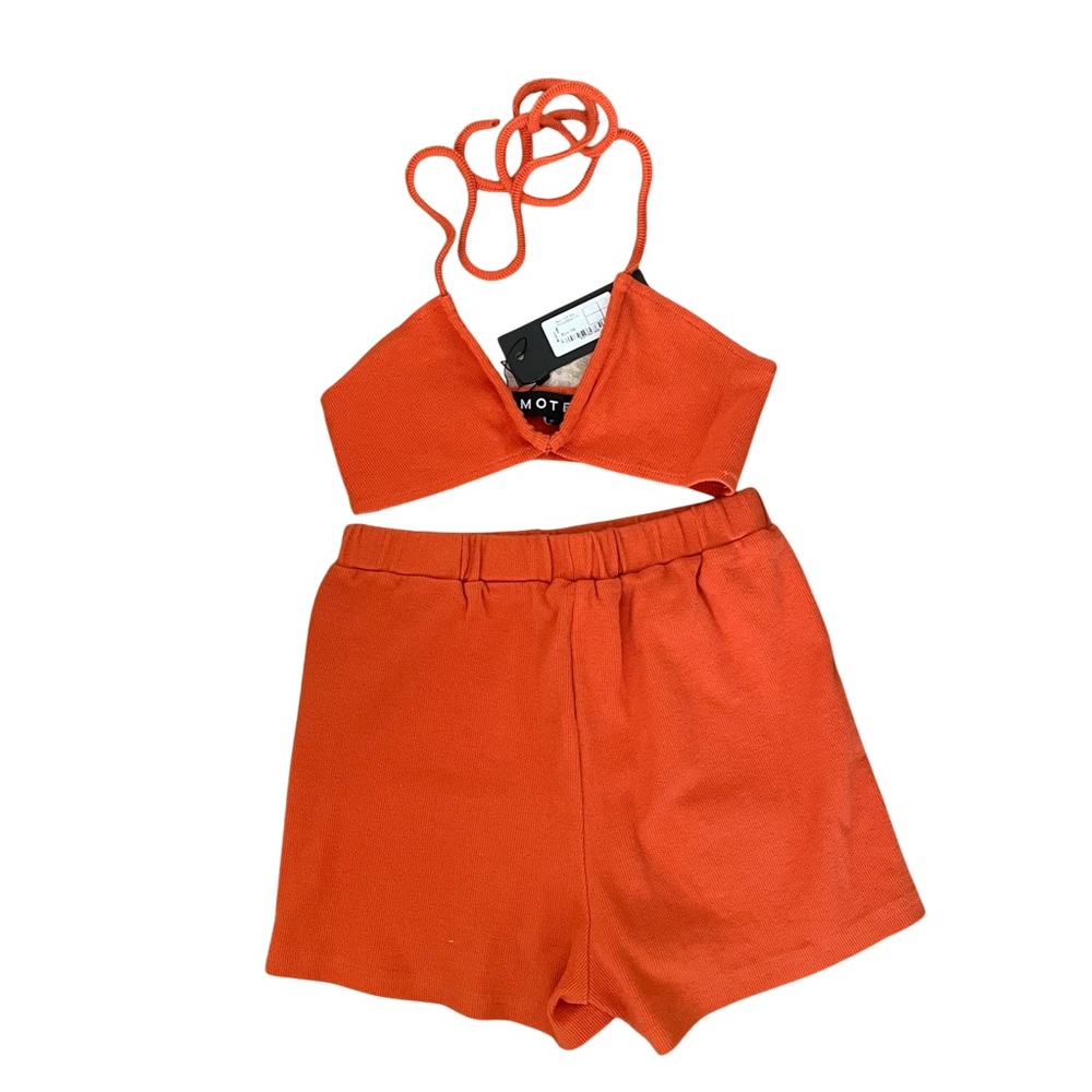 Motel Two Piece Bralette & Shorts 🧡